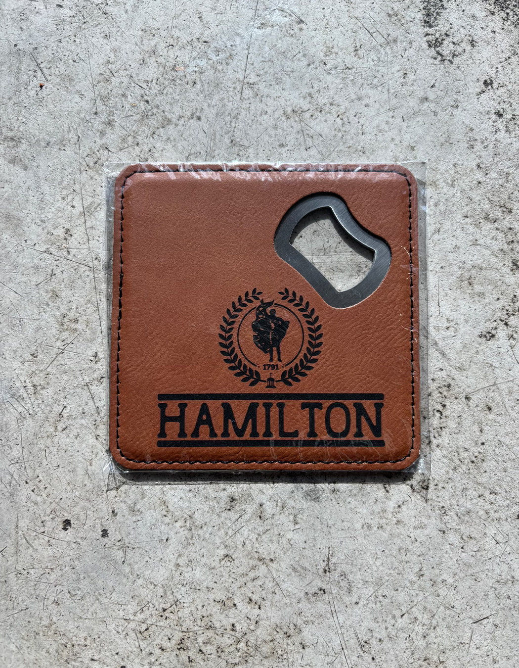 Hamiltonian Seal Bottle Opener Coaster