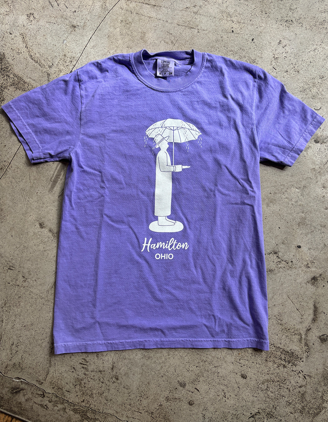Umbrella Man Statue T-Shirt
