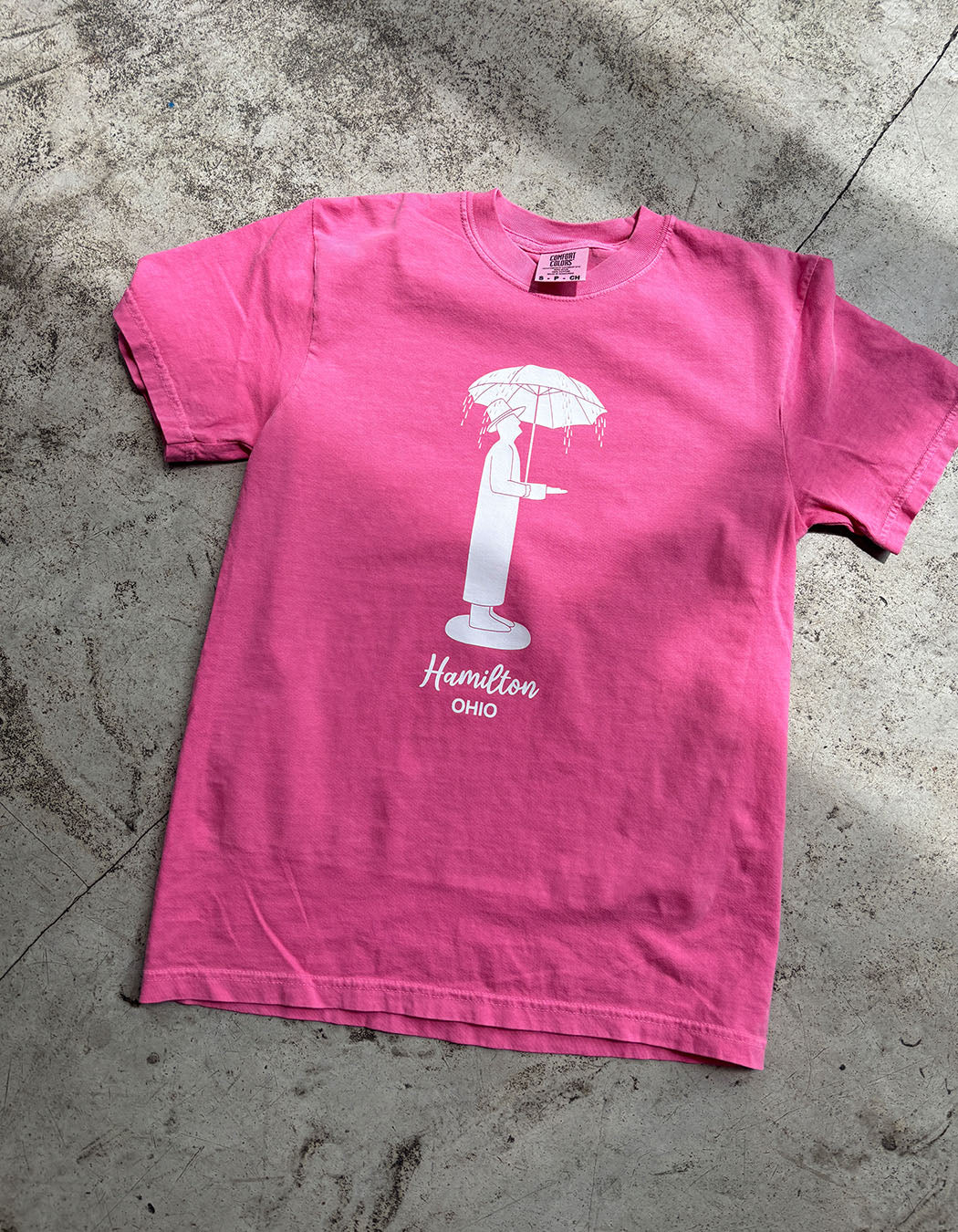 Umbrella Man Statue T-Shirt