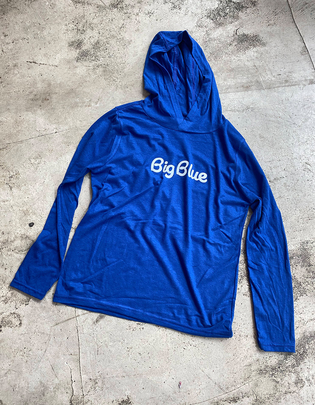 Big Blue Kids Long Sleeve Hoodie Shirt