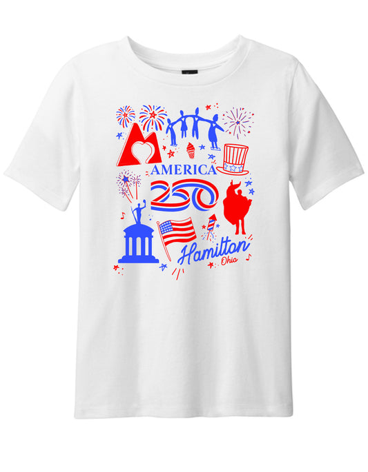 Hamilton America 250 Kids T-Shirts
