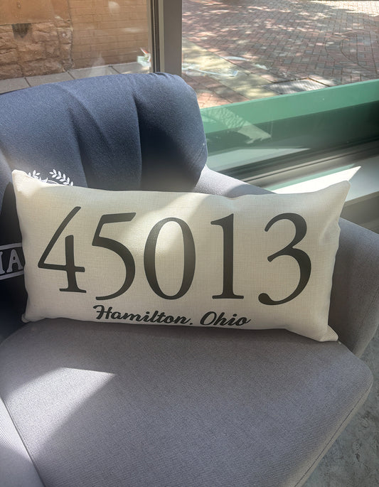 Zip Code Pillows