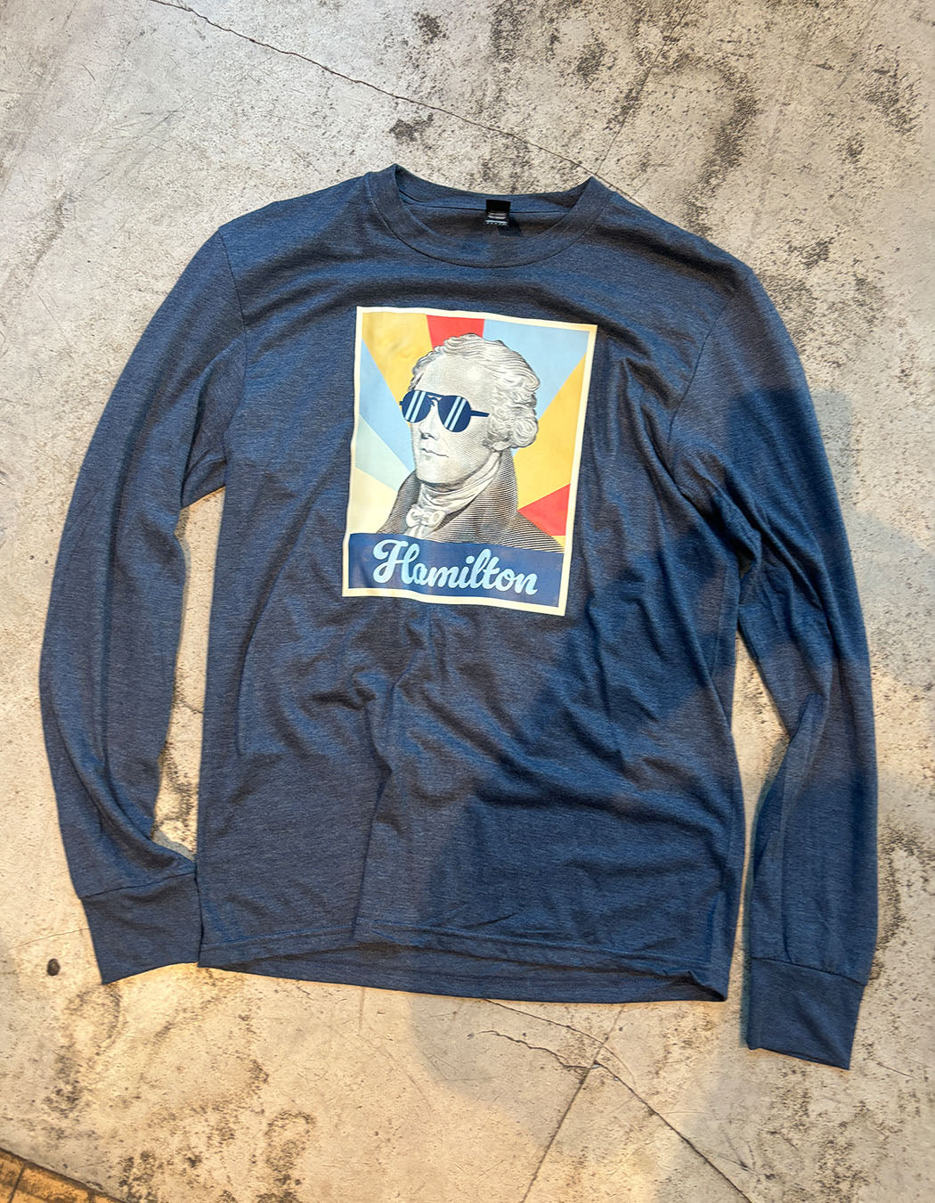 Alexander Hamilton w/ Sunglasses Long Sleeve