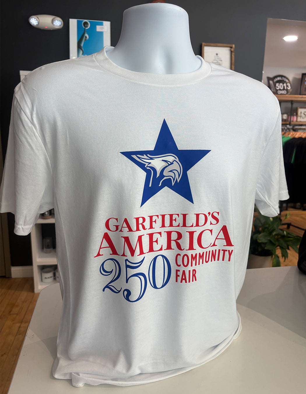 Garfield America 250 Community Fair Shirts