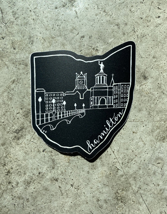 Hamilton Skyline Sticker