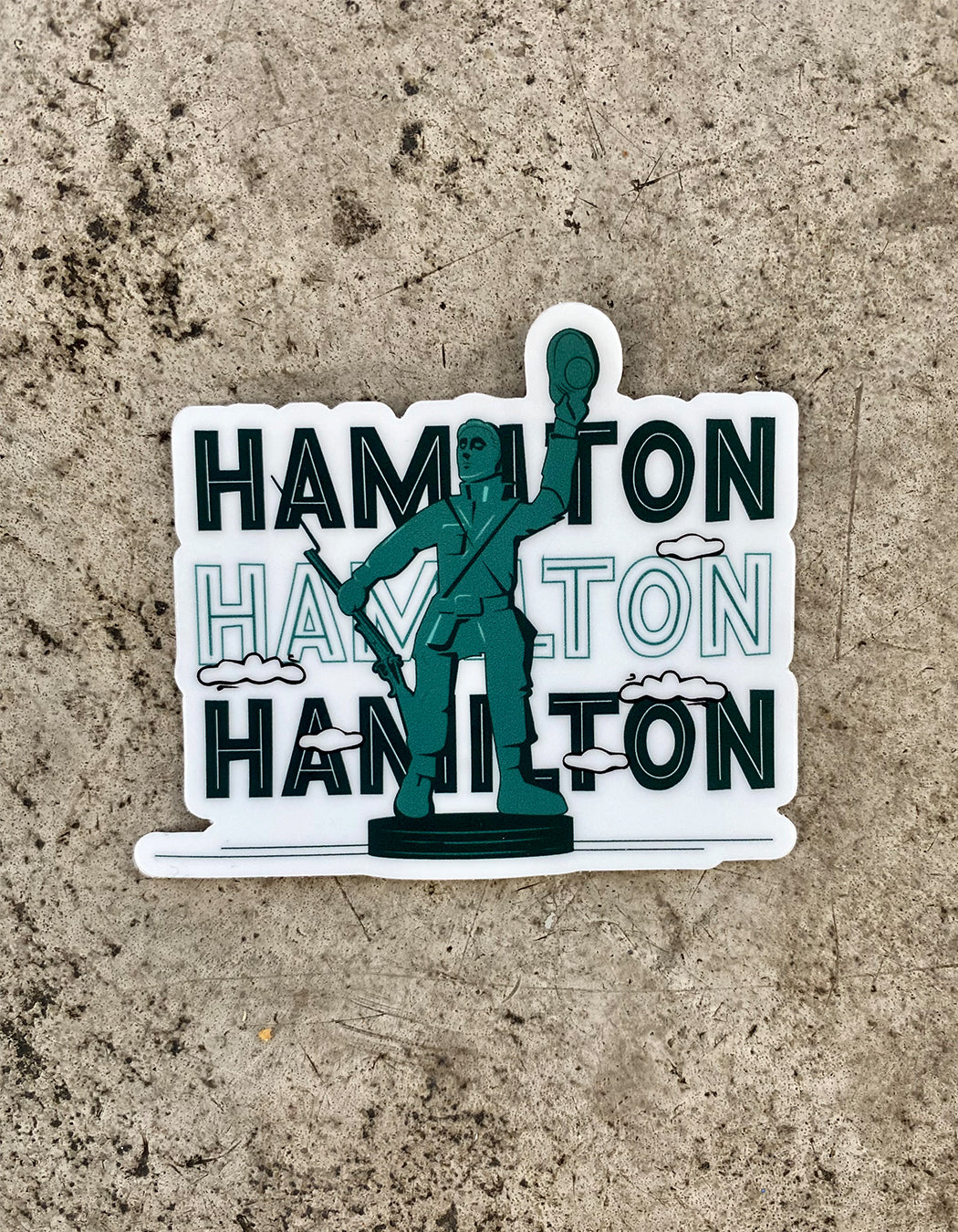 Billy Yank Hamilton Sticker