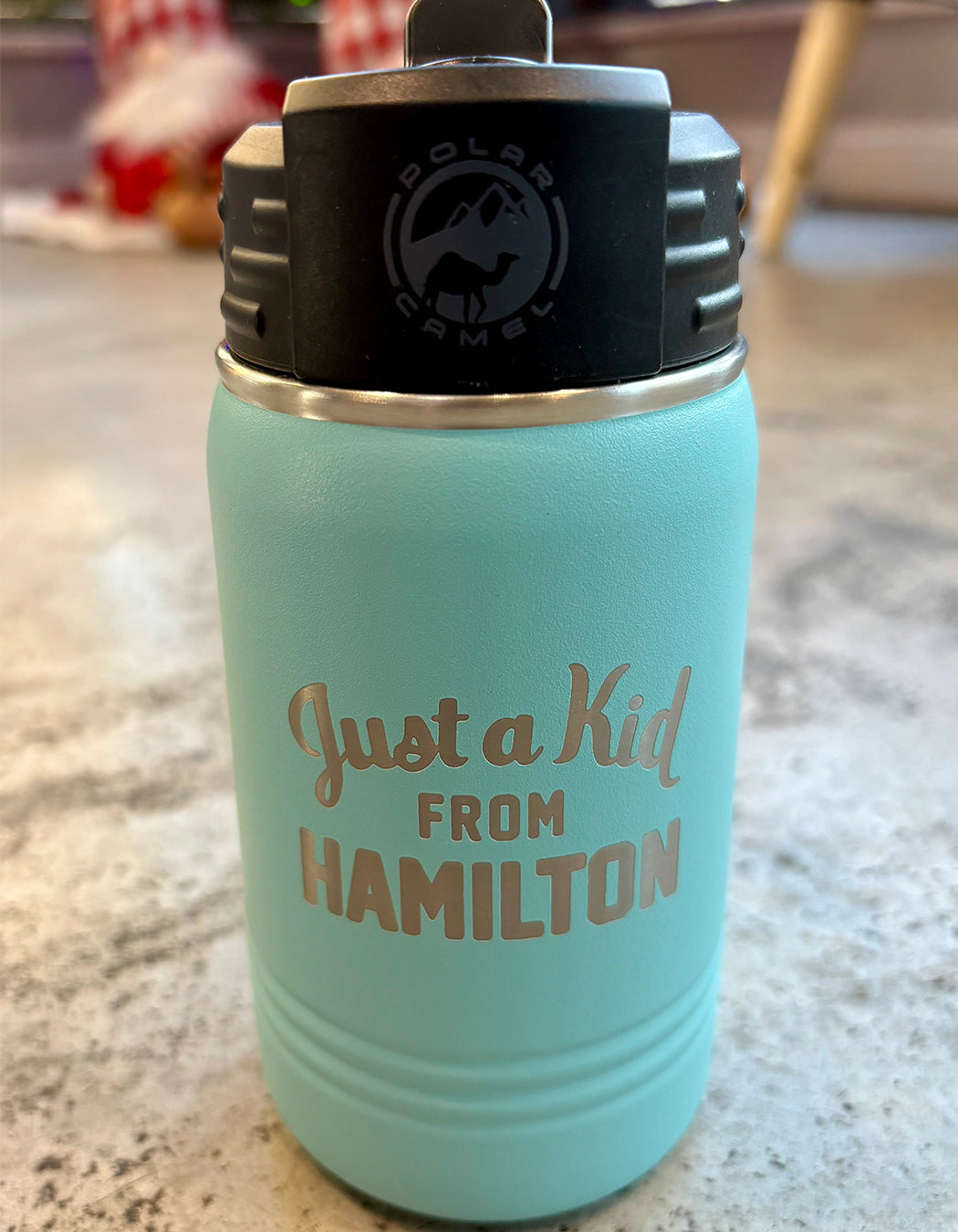 Just a Kid From Hamilton Kids Water Bottle
