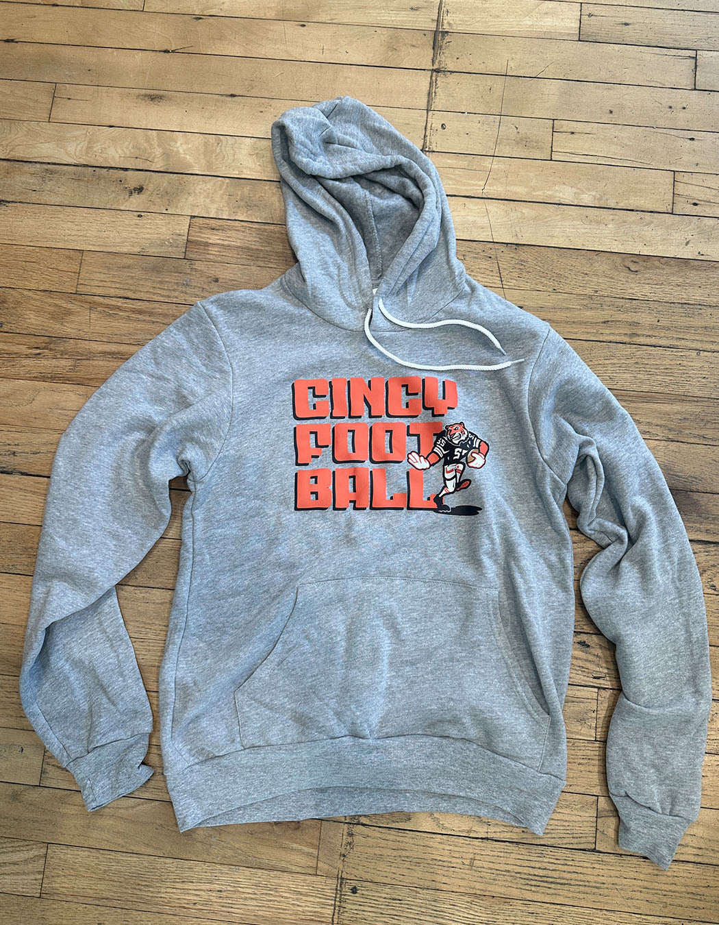 Cincy Football Gray Hoodie