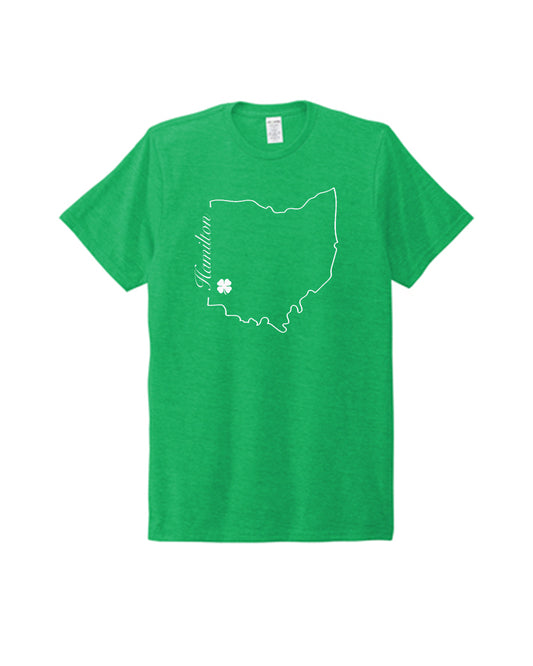 Ohio Outline St. Patrick's Day T-Shirt