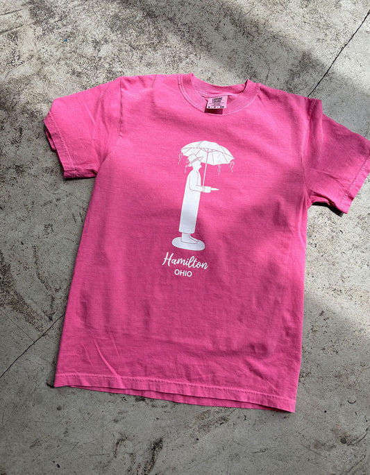 Umbrella Man Statue T-Shirt